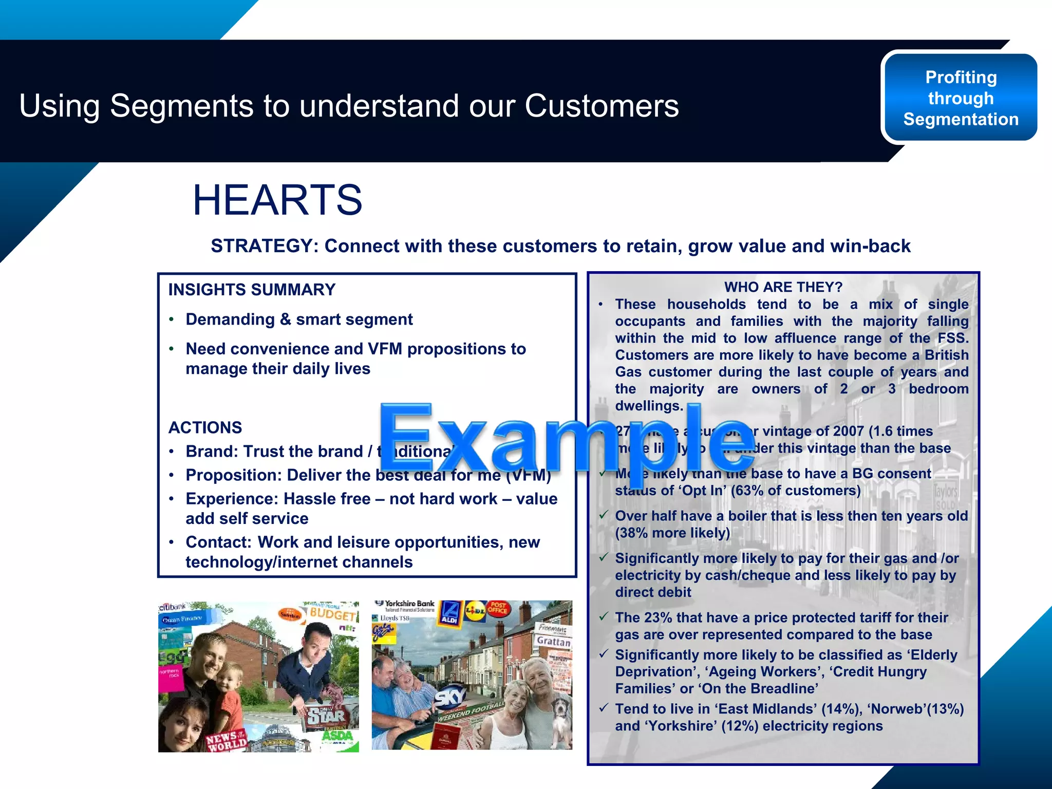 Using Segments to understand our Customers  Profiting through Segmentation 