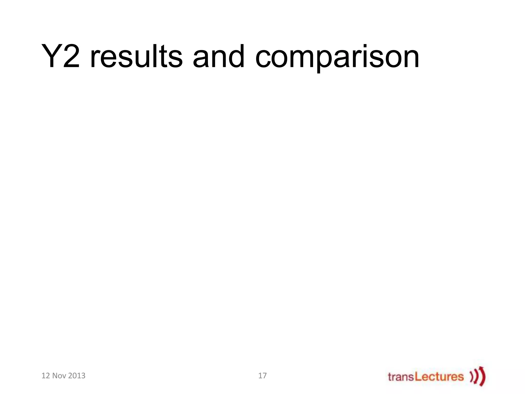 Y2 results and comparison

12 Nov 2013

17

 