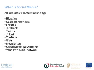 What is Social Media?All interactive content online eg: Blogging