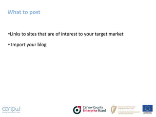 Case Studies – Garrendenny Lane Interiors“A little story from a couple of weeks ago, I was uploading new products and did a link from Facebook to a little silver bell that I had just uploaded.  Within 20 minutes, one was sold along with another product to a Facebook fan.  I went onto Twitter and tweeted that the bell had sold so quickly along with a link. Within ten minutes, another 2 were sold to 2 people who had read the tweet.”