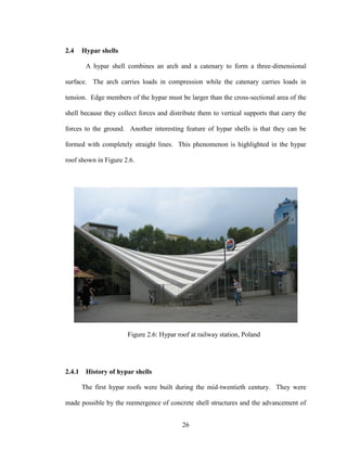 Carlton Masters Thesis Report on Hypar Roof Construction | PDF