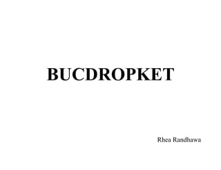 BUCDROPKET


        Rhea Randhawa
 