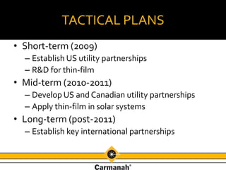 Carmanah Technologies Growth Plan