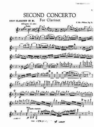 Car maria von weber   clarinet concerto no.2 op.74 (clar)