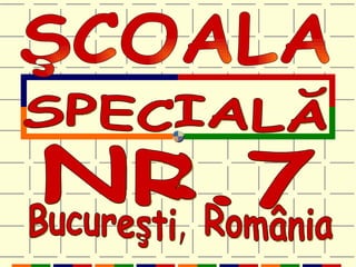 ŞCOALA NR.7 SPECIALĂ Bucureşti, România 