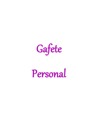 Gafete
Personal
 
