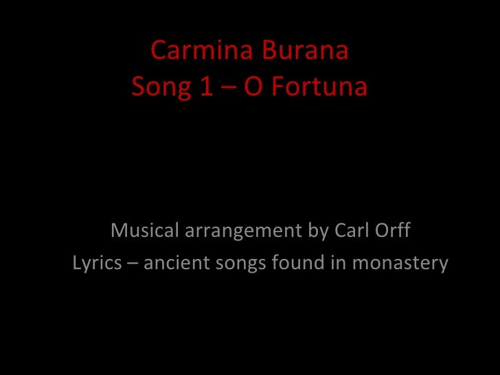 Carmina Burana With Text Sound Not Embeded carmina burana with text sound not embeded