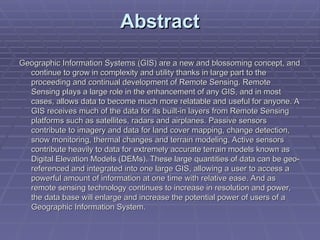 Carmon_Remote Sensing GIS by Mahesh kumar | PPT
