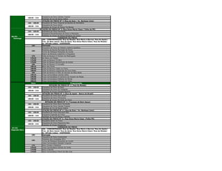 Orquestra de Frevo Vereda Tropical
                18h30 - 21h
                                Passistas da Cia de Dança Saltos
                               ESTAÇÃO DO FREVO Nº 4 (Rua da Guia / Av. Barbosa Lima)
                16h - 18h30     Orquestra de Frevo Imperial da Bomba do Hemetério
                                Orquestra de Frevo Astral
                18h30 - 21h
                                Passistas do Grupo de Dança Tia Marisa
                              ESTAÇÃO DO FREVO Nº 5 (Rua Dona Maria César/ Folha de PE)
                16h - 18h30     Orquestra de Frevo Harmonia
                                Orquestra Pernambucana de Frevo e Maracatu
                18h30 - 21h
                                Passistas do Grupo de Dança Renascer do Coque
06/03
  Domingo                                           CORREDOR DO FREVO
                                16h - CONCENTRAÇÃO: Rua da Moeda/ Rua Mariz e Barros/ Rua do Apolo/
                                Trav. do Bom Jesus/ Rua da Guia/ Rua Dona Maria César/ Rua da Moeda/
                                Av. Alfredo Lisboa - DISPERSÃO
                   16h          Clarinada
                                Orquestra de Frevo do Maestro Adelmo Apolônio
                                Passistas da Escola Municipal de Frevo
                   16h
                                Turma de Palhaços Periquitos do Zumbi
                                Teatro de Bonecos Lobatinho e Orquestra
                   17h          Clube de Boneco O Homem da Madrugada
                  17h15         Um Bloco em Poesia
                  17h30         Clube de Boneco Tô Afim
                  17h45         Clube de Boneco Bochechudo de Areias
                   18h          Clube de Boneco O Comelão
                  18h15         Bloco das Flores
                  18h30         Clube de Boneco Tadeu no Frevo
                  18h45         Clube de Boneco Linguarudo de Ouro Preto
                   19h          Clube de Boneco O Filho do Homem da Meia Noite
                  19h15         Troça Carnavalesca Camisa Velha
                  19h30         Troça Carnavalesca O Cachorro do Homem do Miúdo
                  19h45         Clube Carnavalesco Elefante de Olinda
                  20h15         Troça Carnavalesca Teimoso em Folia
                   Hora                                             Programação
                                         ESTAÇÃO DO FREVO Nº 1 ( Rua da Moeda)
                16h - 18h30     Orquestra de Frevo de Maia
                                Orquestra de Frevo Os Tangarás
                18h30 - 21h
                                Passistas do Grupo Zenaide Bezerra
                                ESTAÇÃO DO FREVO Nº 2 (Rua do Apolo - Banco do Brasil)
                16h - 18h30     Orquestra de Frevo Som Brasil
                                Orquestra de Frevo Primavera
                18h30 - 21h
                                Passistas do Grupo Na Onda do Frevo
                                    ESTAÇÃO DO FREVO Nº 3 ( Travessa do Bom Jesus)
                16h - 18h30     Orquestra de Frevo Novo Horizonte
                                Orquestra de Frevo Vereda Tropical
                18h30 - 21h
                                Passistas da Cia de Dança Saltos
                               ESTAÇÃO DO FREVO Nº 4 ( Rua da Guia / Av. Barbosa Lima)
                16h - 18h30     Orquestra de Frevo Henrique Dias
                                Orquestra Explosão do Frevo
                18h30 - 21h
                                Passistas da Cia de Dança Tradição
                               ESTAÇÃO DO FREVO Nº 5 ( Rua Dona Maria César /Folha PE)
                16h - 18h30     Orquestra Júnior no Frevo
                                Orquestra de Frevo Pequenina Boa
                18h30 - 21h
                                Passistas do Grupo Dançaricar
                                                    CORREDOR DO FREVO
 07/03
                                16h - CONCENTRAÇÃO: Rua da Moeda/ Rua Mariz e Barros/ Rua do Apolo/
Segunda-feira
                                Trav. do Bom Jesus/ Rua da Guia/ Rua Dona Maria César/ Rua da Moeda/
                                Av. Alfredo Lisboa - DISPERSÃO
                   16h          Clarinada
                                Orquestra de Frevo Continental
                                Passistas dos Campeões 2011
                   16h
                                Turma de Palhaços Periquitos do Zumbi
                                Clube Carnavalesco Reizado Imperial
                   17h          Bloco Cordas e Retalhos
                  17h15         Troça Carnavalesca Estrela da Tarde
                  17h30         Bloco O Bonde
                  17h45         Bloco Carnavalesco Pierrô de São José
 