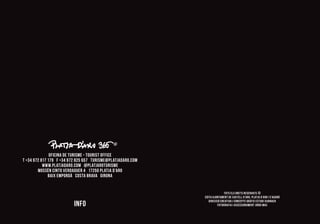 TOTS ELS DRETS RESERVATS ®
	 Edita Ajuntament de Castell-Platja d’Aro i S’Agaró
	 Concepte Gràfic Estudi Xarnach
	Fotografia Carnestoltes Jordi Mas
	 TOTS ELS DRETS RESERVATS ®
	 Edita Ajuntament de Castell D’ARO, Platja d’Aro i S’Agaró
	 DIRECCIÓ CREATIVA I Concepte Gràfic Estudi Xarnach
	Fotografia I ASSESSORAMENT Jordi MasINFO
OFICINA DE TURISME - TOURIST OFFICE
T +34 972 817 179 F +34 972 825 657 turisme@platjadaro.com
WWW.platjadaro.com @PLATJAROTURISME
MOSSÈn Cinto Verdaguer 4 17250 Platja d’Aro
BAIX EMPORDÀ costa brava girona
 