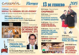 4
11:30 horas - Calle Peatonal
DESFILE “EL CARNAVAL DE LOS JÓVENES”
Desfile del alumnado de los IES Albalat, Augustóbriga ...