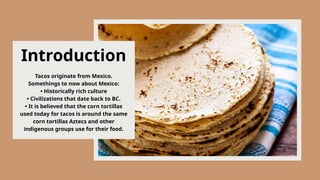 Exploring the Rich Culture and Ingredients of Carne Asada Tacos | PPTX