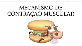 MECANISMO DE
CONTRAÇÃO MUSCULAR
 
