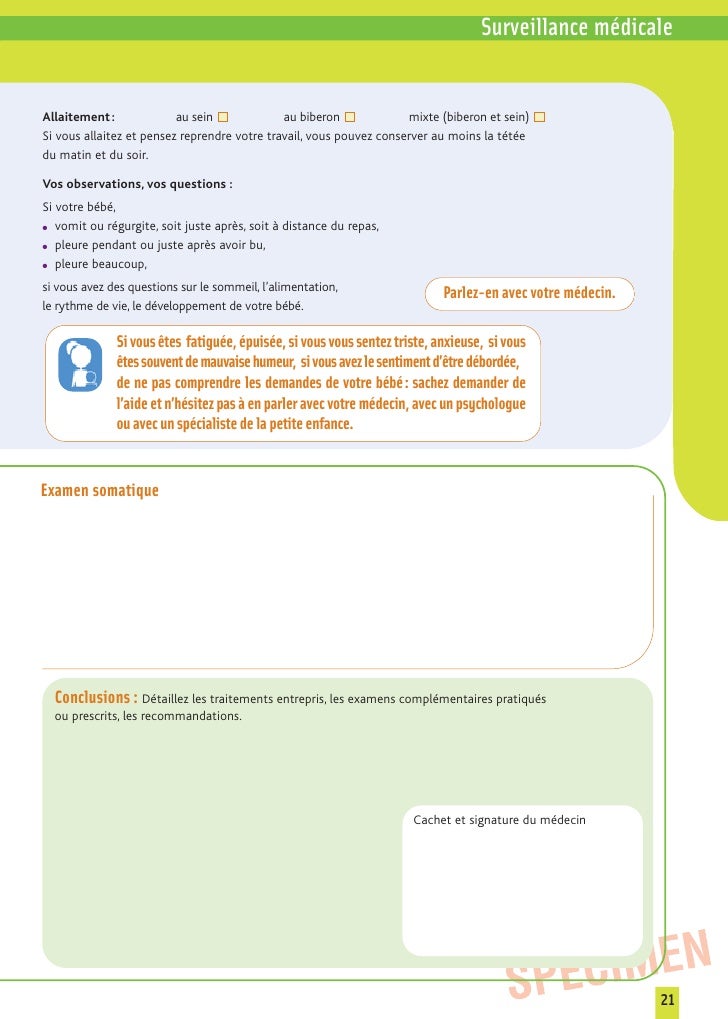 Carnet De Sante French Health Book For Children Orig