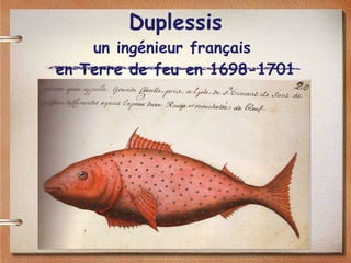 Duplessis un ingénieur français  en Terre de feu en 1698-1701 