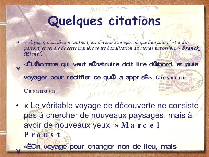 Carnet De Voyage