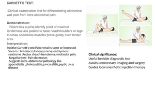Carnett Sign Negative Comprehensive Guide to Carnett’s Test for Abdominal Pain Diagnosis | PPTX