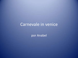 Carnevale in venice

     por Anabel
 