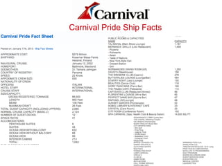 Carnival Pride Ship Facts
 