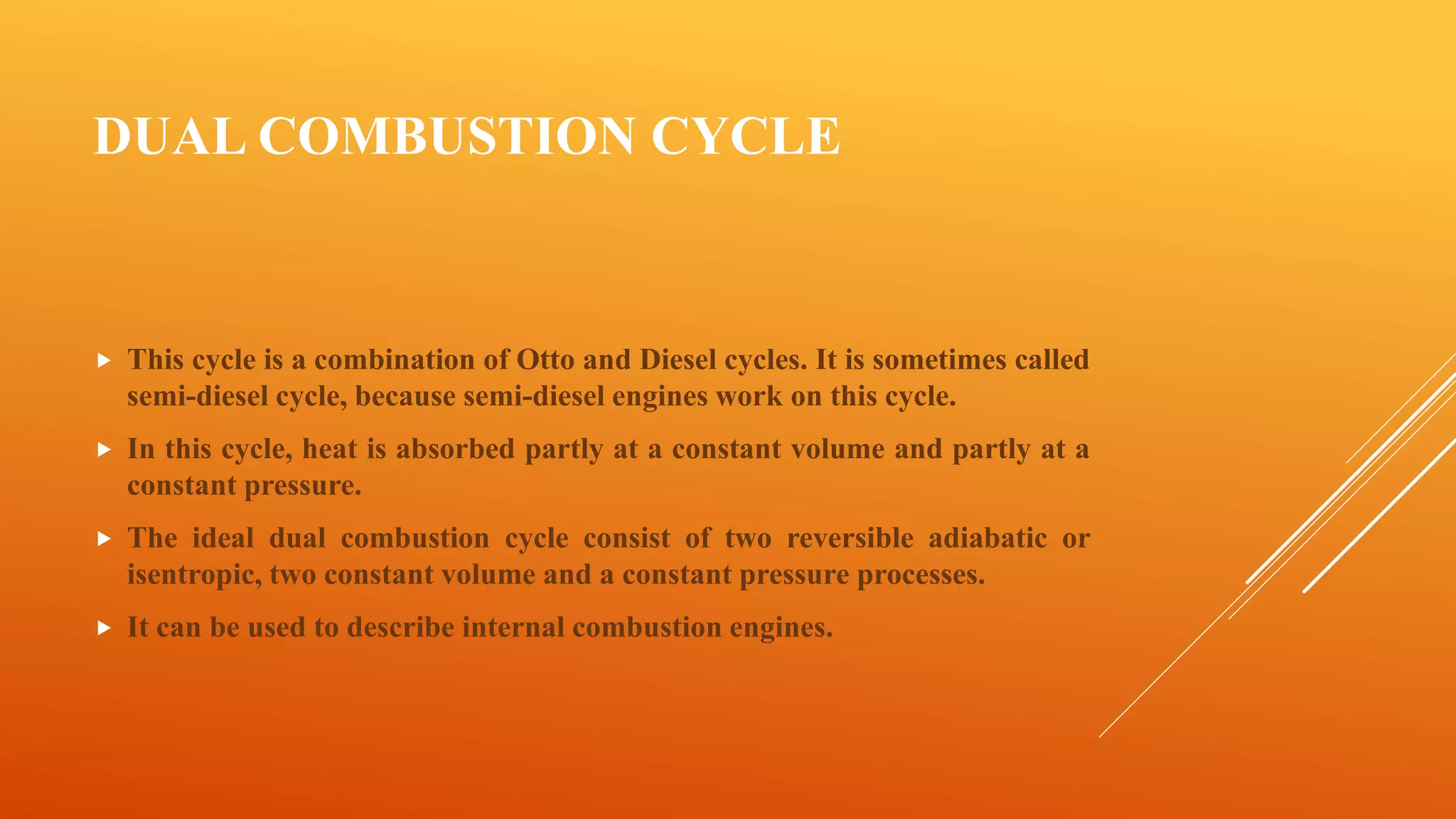 Carnot cycle, Joule cycle, Dual combustion cycle | PPT
