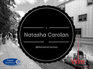 Natasha Carolan | HighWire Doctoral Training Centre | @natashacarolan
 