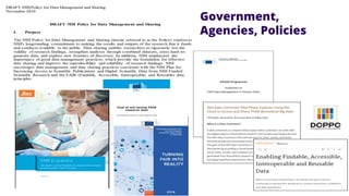 Government,
Agencies, Policies
 