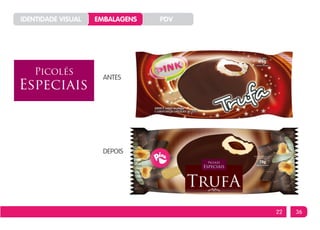 IDENTIDADE VISUAL   EMBALAGENS   PDV




                     ANTES




                     DEPOIS




                                       22   36
 