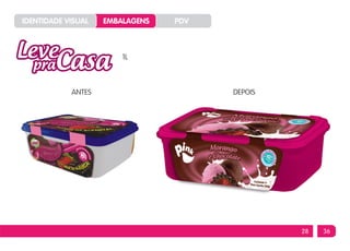 IDENTIDADE VISUAL   EMBALAGENS   PDV



                        1L



            ANTES                      DEPOIS




                                                28   36
 
