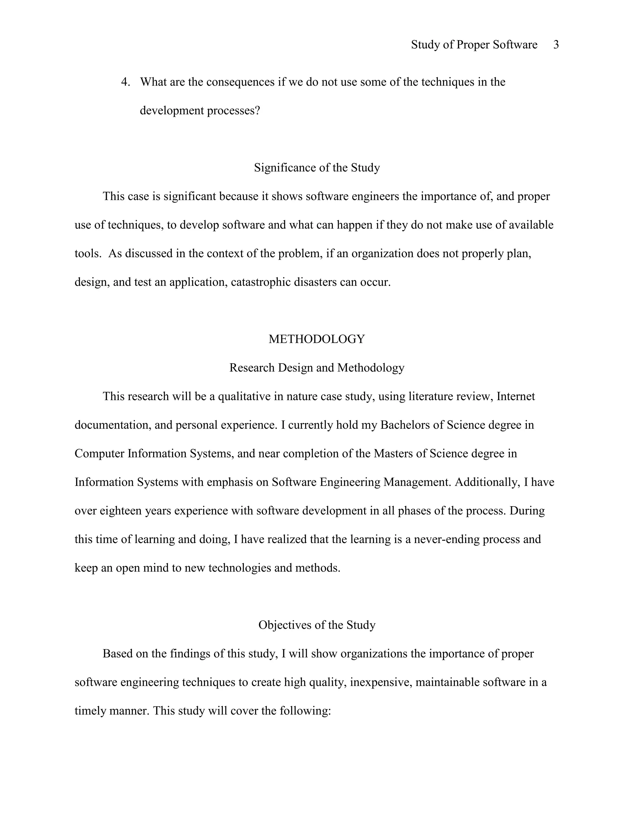 Carol Harstad   Research Proposal