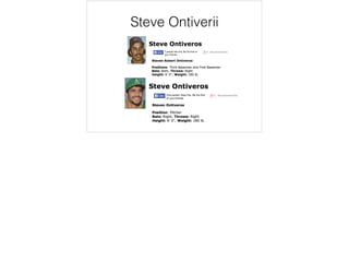 Steve Ontiverii
 