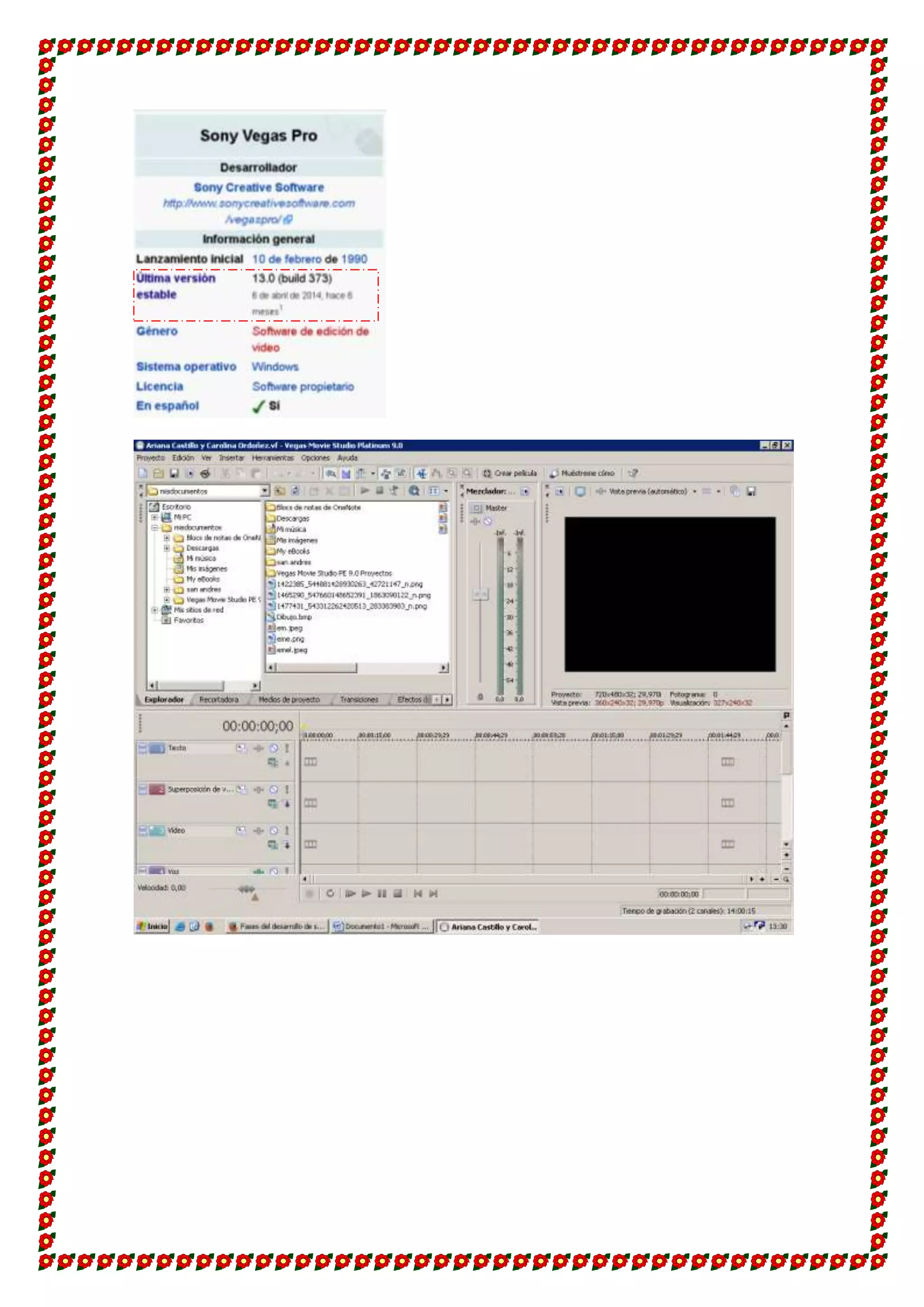 Editor de Video Sony Vegas PRO