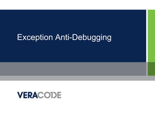 Exception Anti-Debugging