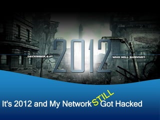 It's 2012 and My Network   Got Hacked
 