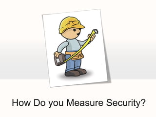 How Do you Measure Security?
 