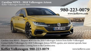 Carolina NEWS - 2018 Volkswagen Arteon 
