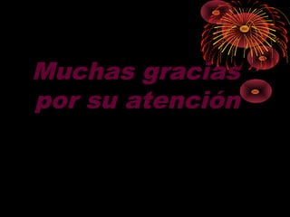 Muchas gracias
por su atención
 
