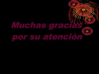 Muchas gracias
por su atención
 