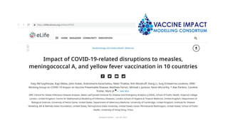 MenAfriVac disruption
For MenAfriVac, short-termdisruptionsin 2020areunlikely tohavea significant impact due to the
persis...