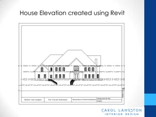 House Elevation created using Revit
 