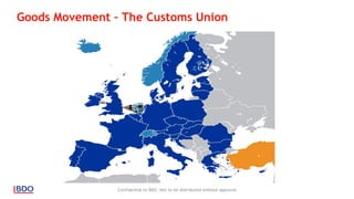 Confidential to BDO. Not to be distributed without approval
Goods Movement – The Customs Union
 