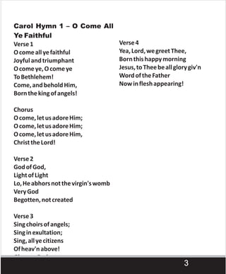 Pdf Rccg Image RCCG Carol Night. Annual Carol Season 2023 December | PDF