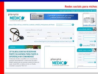 _____ ____ ______ __ _______ __ _____ ______
______ _____
_______ _____
Clique para editar os estilos do texto mestre
Segundo nível
Terceiro nível
Redes sociais para nichos
 