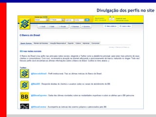 _____ ____ ______ __ _______ __ _____ ______
______ _____
_______ _____
Clique para editar os estilos do texto mestre
Segundo nível
Terceiro nível
Divulgação dos perfis no site
 