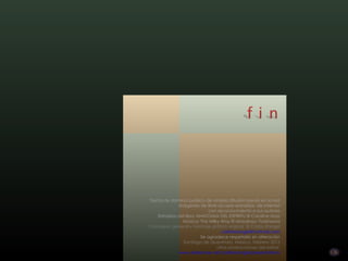 Textos de dominio público de amplia difusión previa en la red
              Imágenes de libre acceso extraídas de internet
                              con reconocimiento a sus autores
    Extraídos del libro ANATOMIA DEL ESPIRITU © Caroline Myss
                Música: The Milky Way © Masakazu Yosishawa
Concepto general y montaje gráfico original © Carlos Rangel
                                    carlitosrangel@hotmail.com
                          Se agradece respetarlo sin alteración
                Santiago de Querétaro, México, Febrero 2012
                                 otras producciones del editor:
              www.slideshare.net/carlitosrangel/presentations
 