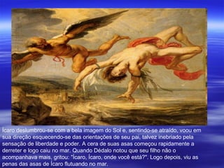 O voo de Dédalo e Ícaro - Mitologia Grega Br