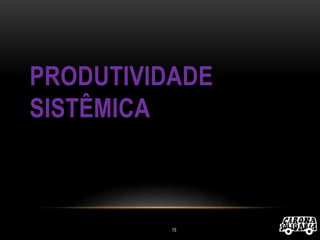 PRODUTIVIDADE
SISTÊMICA
15
 
