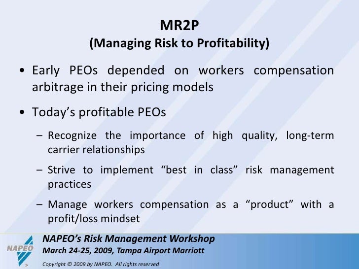 Risk Management as a Strategic Business Unit