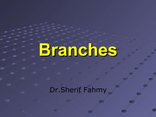 BranchesBranches
Dr.Sherif Fahmy
 