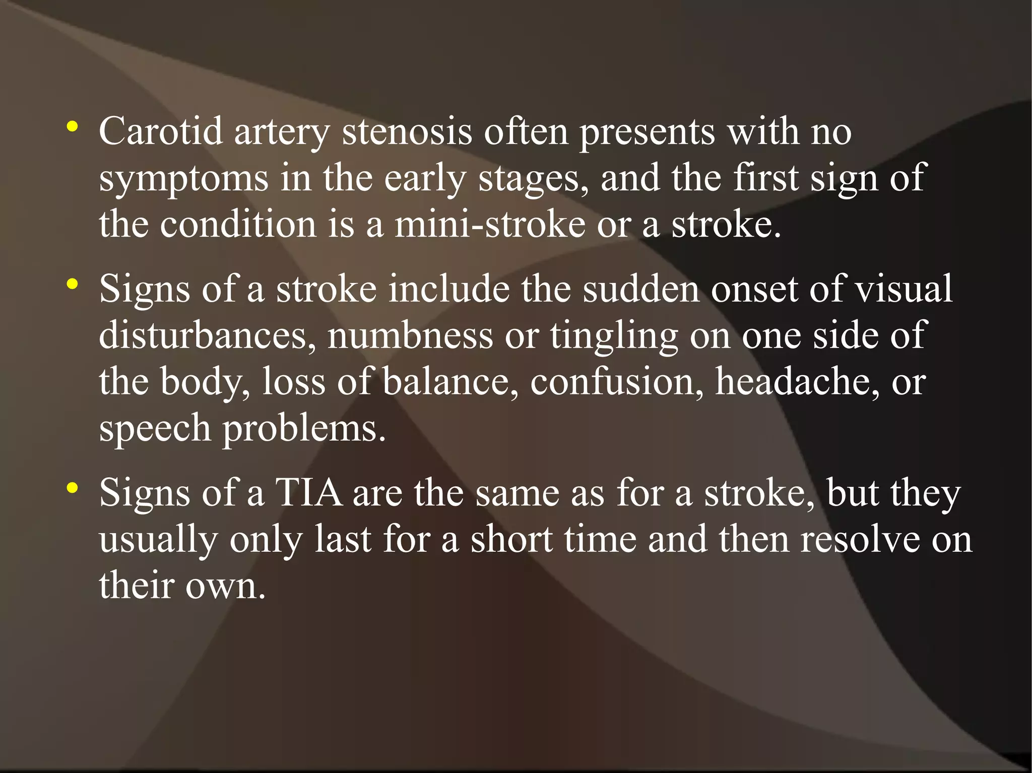 Carotid artery stenosis | PPT