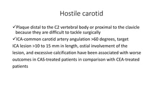 Ica Angulation Carotid artery stenosis | PPTX